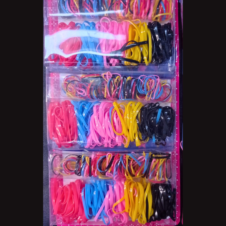 CARTELA DE GOMINHA DOIS TAMANHOS VERMELHO COM PRETO COM 5 KITS