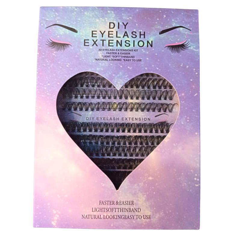 CARTELA DE CÍLIOS TUFINHOS 3D MIX COM 280 TUFOS