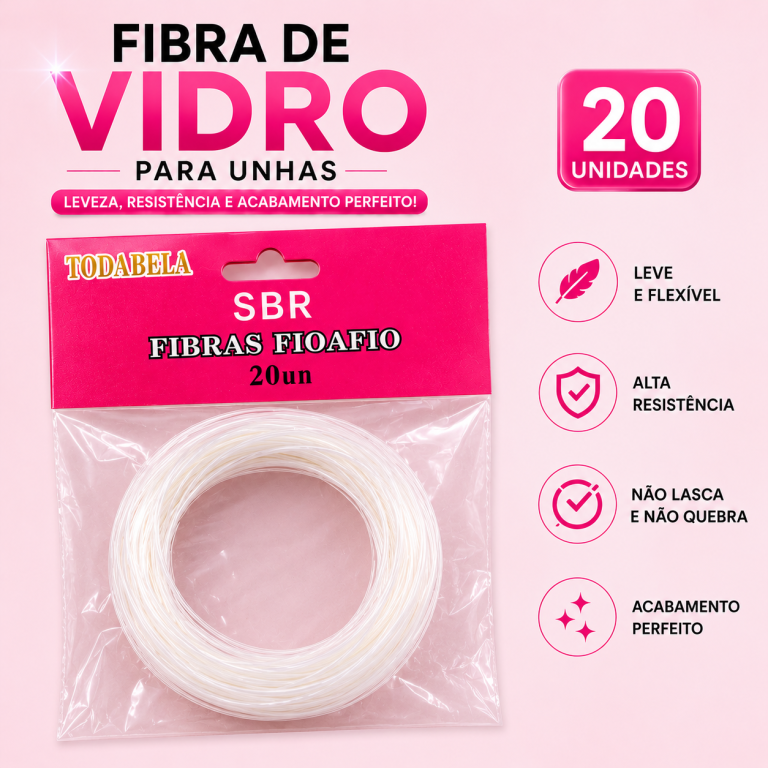 FIBRA DE UNHA FIO A FIO COM 20 UN TODA BELA