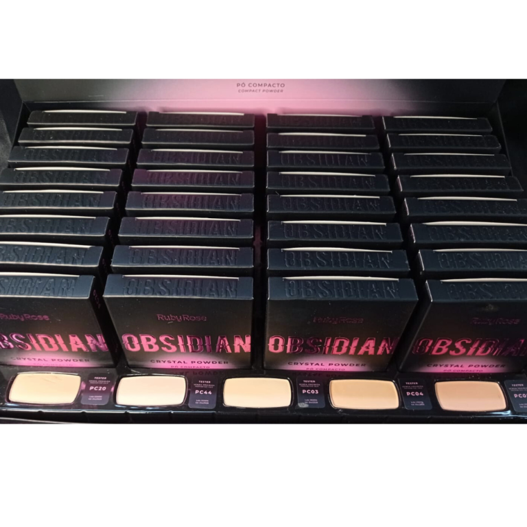 PÓ COMPACTO OBSIDIAN CRYSTAL POWDER 9,6G RUBY ROSE