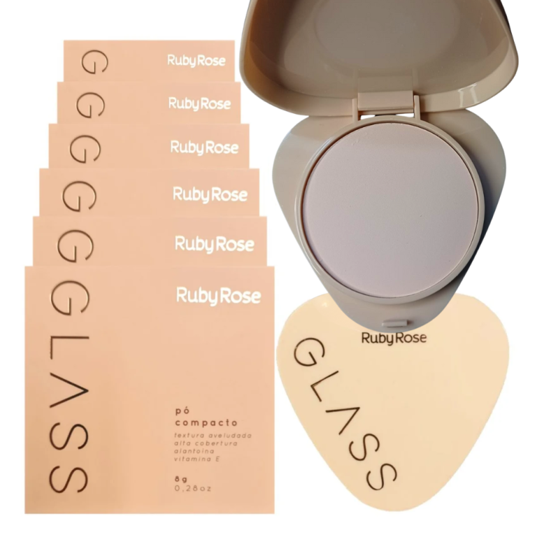 PÓ COMPACTO GLASS GPF10 RUBY ROSE 9G