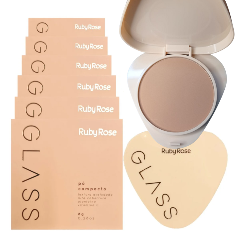 PÓ COMPACTO GLASS GPM30 RUBY ROSE 9G