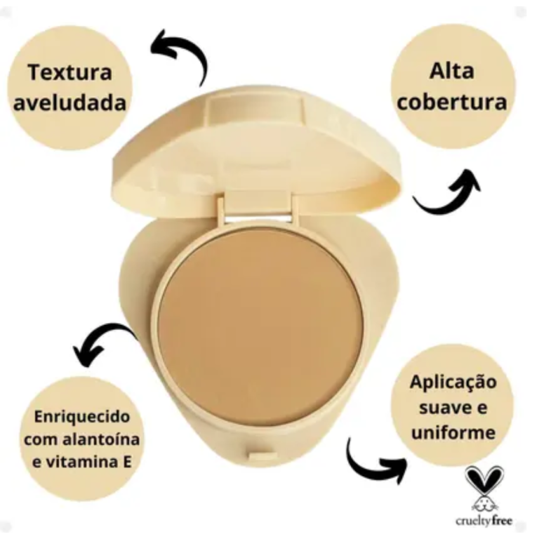 PÓ COMPACTO GLASS GPM30 RUBY ROSE 9G