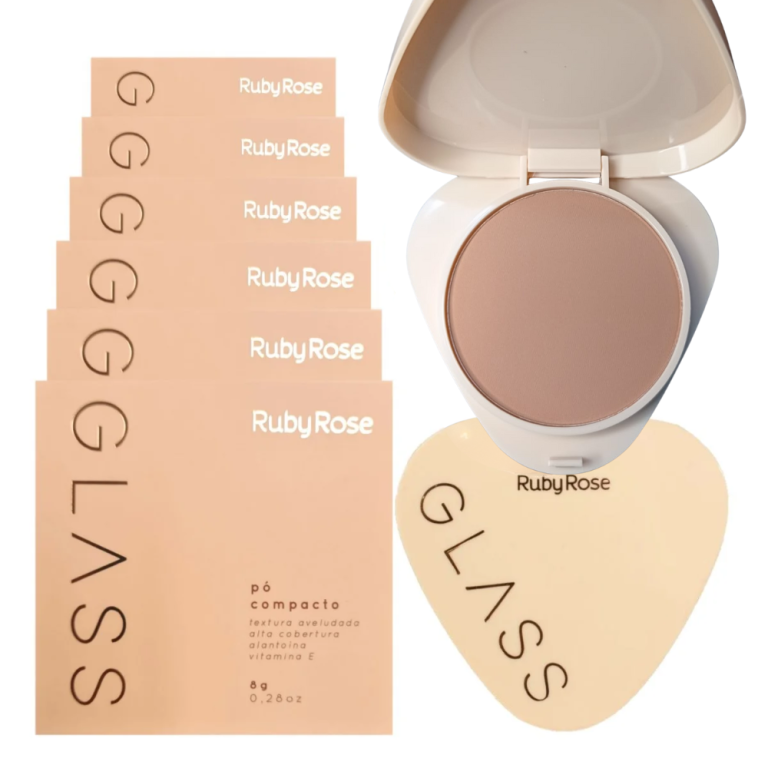 PÓ COMPACTO GLASS GPT10 RUBY ROSE 9G