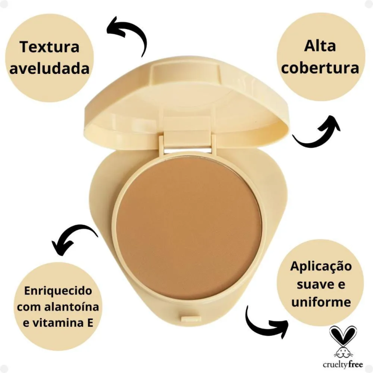 PÓ COMPACTO GLASS GPT10 RUBY ROSE 9G