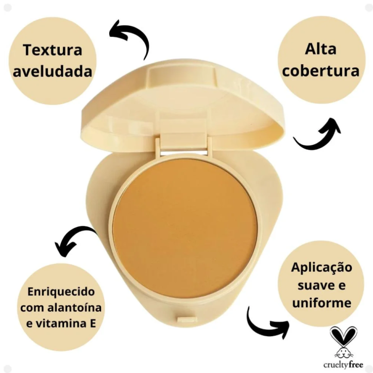 PÓ COMPACTO GLASS GPT20 RUBY ROSE 9G