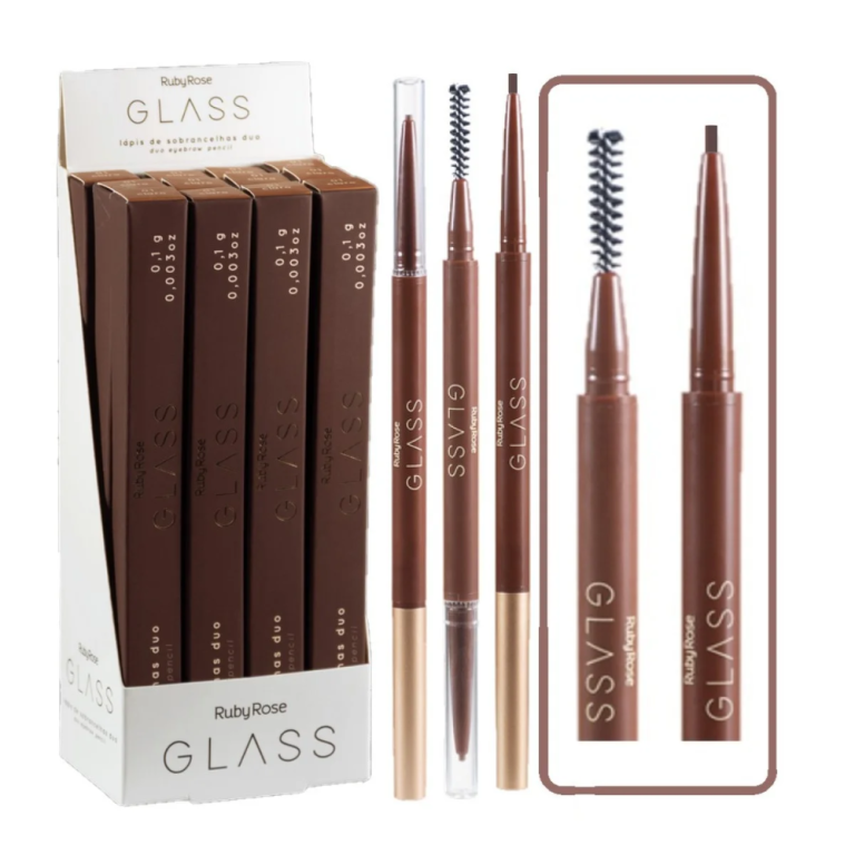 LÁPIS DE SOBRANCELHA DUO 02 MÉDIO GLASS RUBY ROSE 0,1G