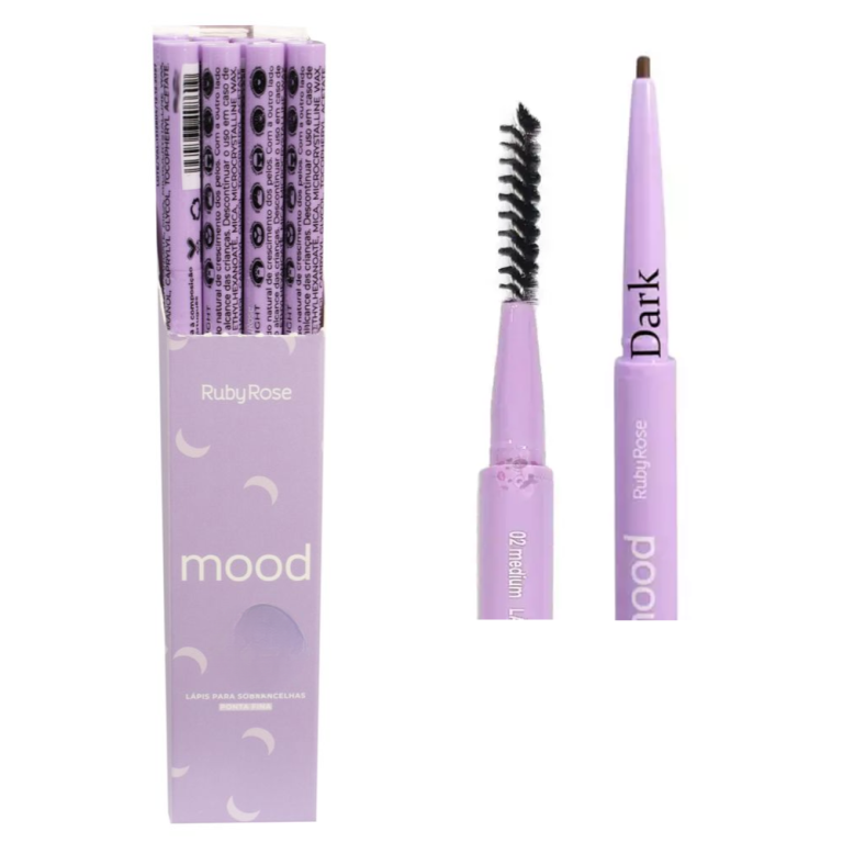 LÁPIS DE SOBRANCELHA 2 EM 1 03 DARK MOOD RUBY ROSE