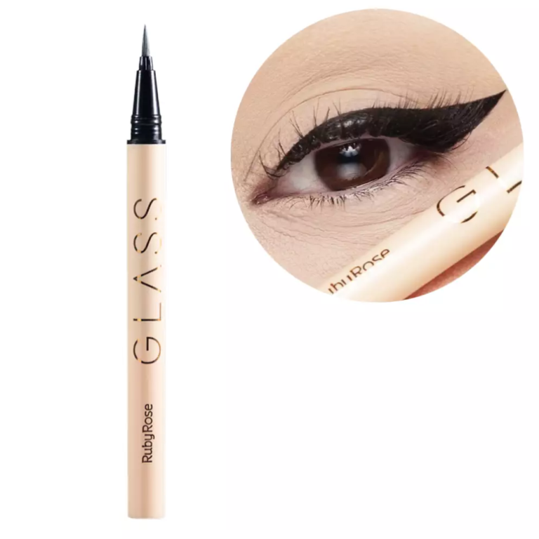 CANETA DELINEADORA PRETA GLASS RUBY ROSE 0,6G
