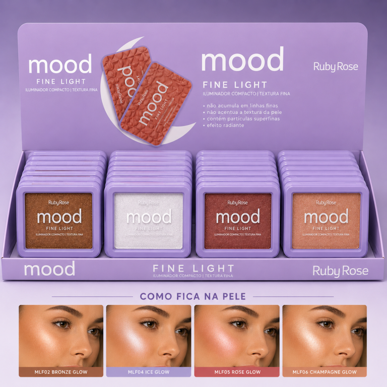 ILUMINADOR COMPACTO MOOD FINE LIGHT RUBY ROSE 10G