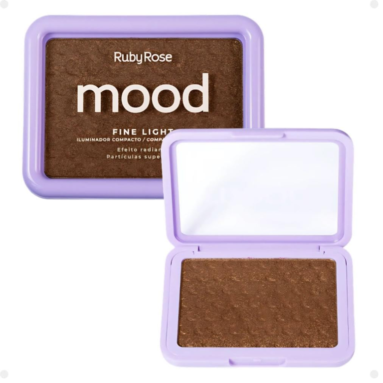 ILUMINADOR COMPACTO MOOD FINE LIGHT RUBY ROSE 10G