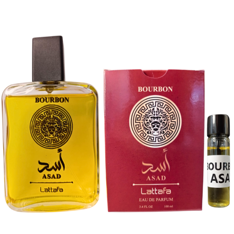 PERFUME INSPIRAÇÃO BOURBON ASAD LATTAFA EAU DE PARFUM 100 ML + PROVADOR