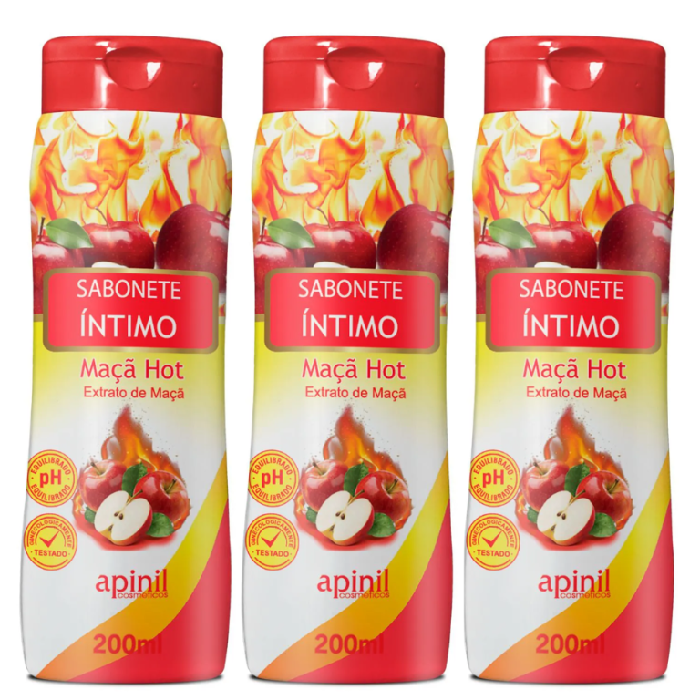 SABONETE ÍNTIMO MAÇÃ HOT APINIL 200 ML