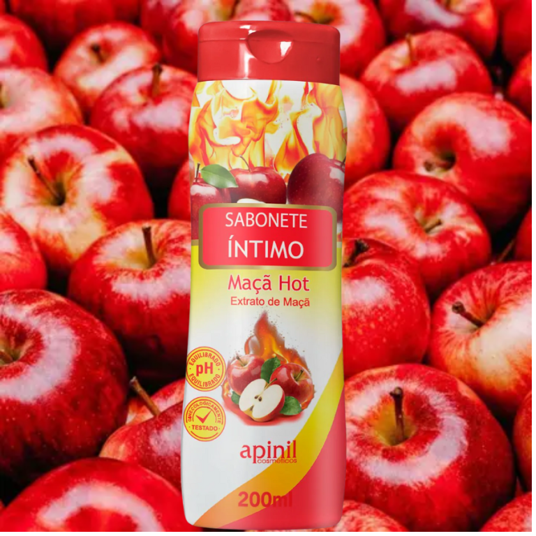 SABONETE ÍNTIMO MAÇÃ HOT APINIL 200 ML