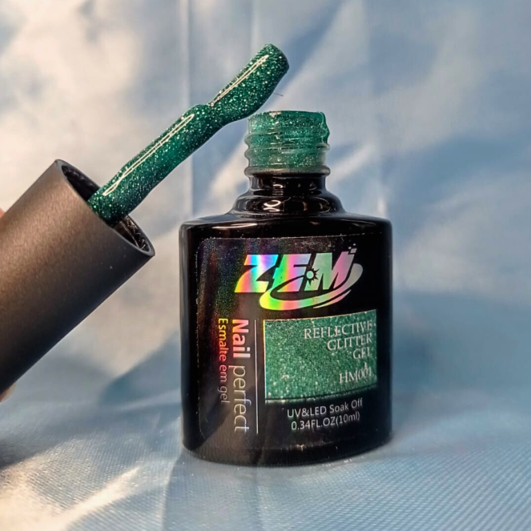 ESMALTE EM GEL REFLETIVO GLITTER ZEM 10 ML