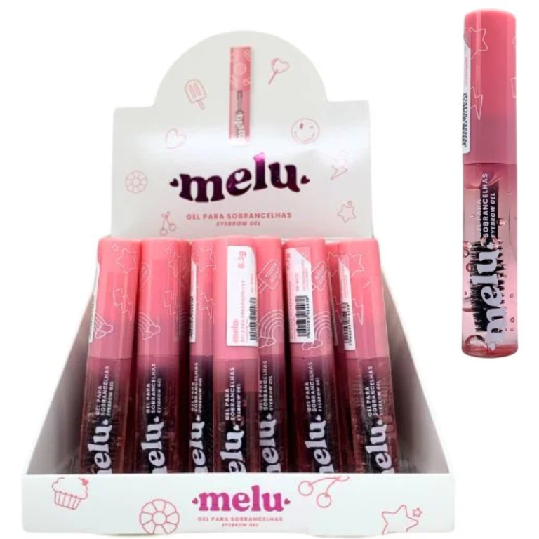 GEL PARA SOBRANCELHA MELU RUBY ROSE 8,3g BOX COM 24UN