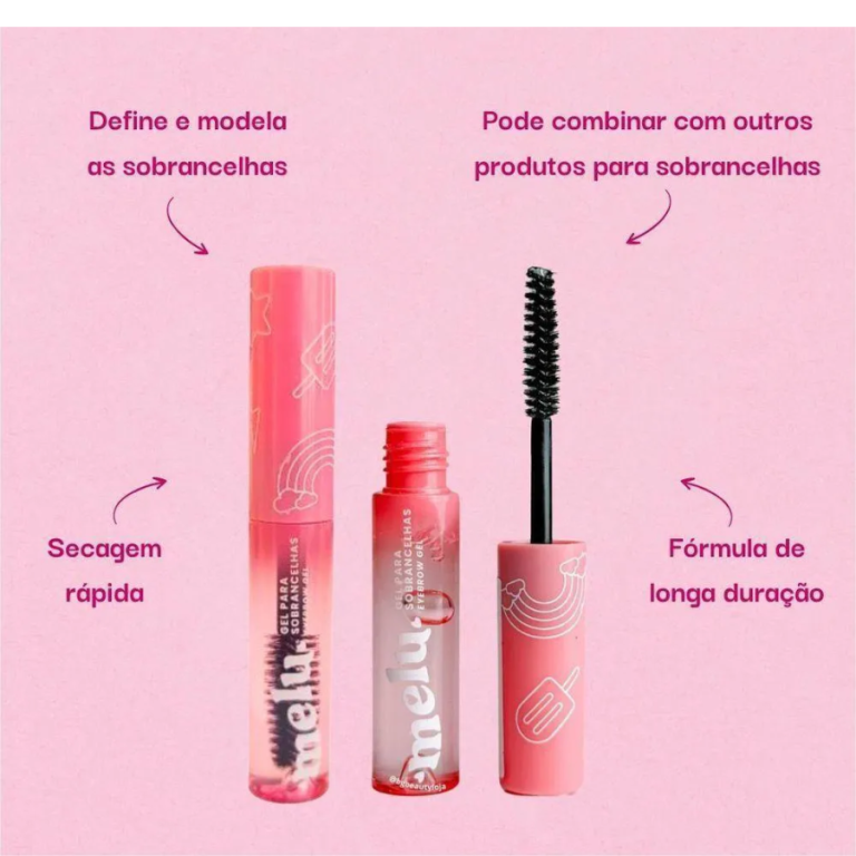 GEL PARA SOBRANCELHA MELU RUBY ROSE 8,3g BOX COM 24UN