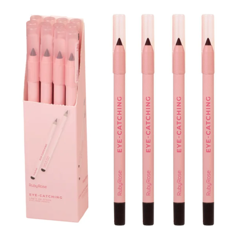 LÁPIS DE OLHO PRETO EYE CATCHING RUBY ROSE BOX COM 12UN