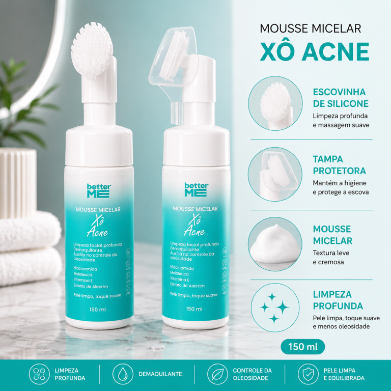 MOUSSE MICELAR XÔ ACNE BETTER ME 150 ML