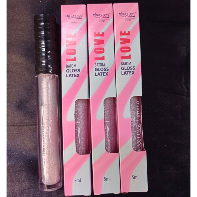 LIP GLOSS LÁTEX INCOLOR COM BRILHO 19 MAX LOVE BOX COM 48 UN