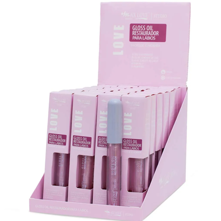 LIP GLOSS OIL RESTAURADOR MAX LOVE COR 172 BOX COM 28 UN
