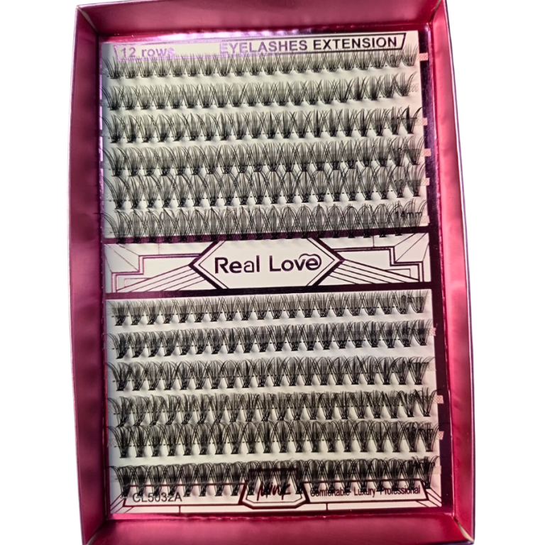 CARTELA DE CÍLIOS TUFINHOS MIX 30P E 40P 0.07D COM 240 TUFOS REAL LOVE