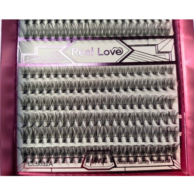 CARTELA DE CÍLIOS TUFINHOS MIX 30P E 40P 0.07D COM 240 TUFOS REAL LOVE