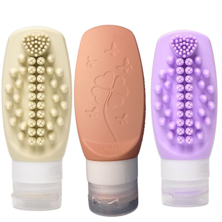 FRASCO DE SILICONE COM ESCOVA 90 ML