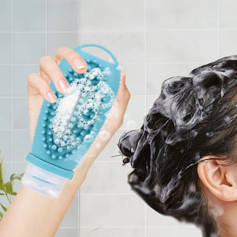 FRASCO DE SILICONE COM ESCOVA 90 ML