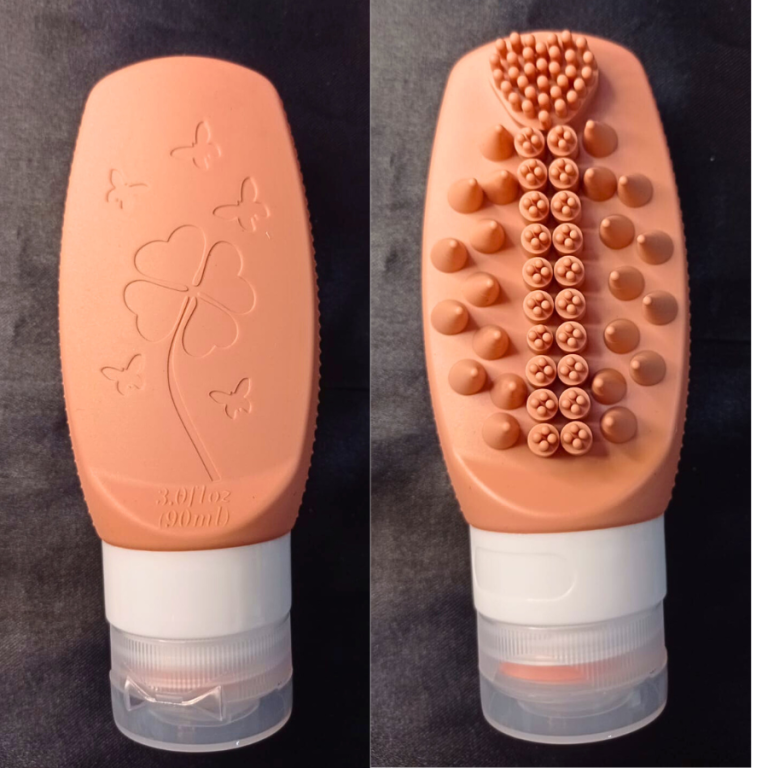 FRASCO DE SILICONE COM ESCOVA 90 ML