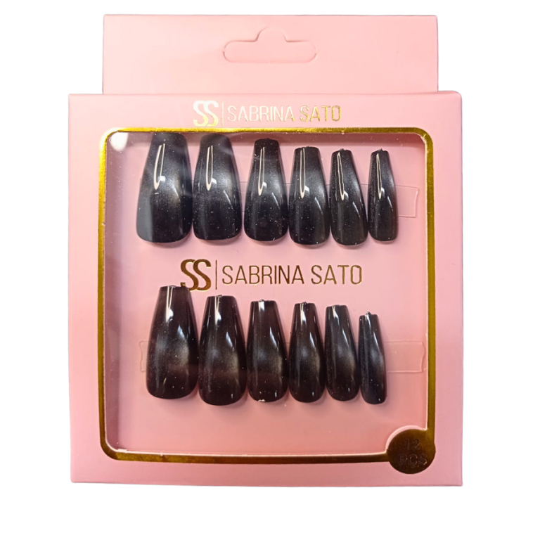 UNHA POSTIÇA AUTOCOLANTE BAILARINA SABRINA SATO COM 12 UN