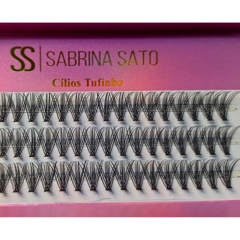 CARTELA DE CÍLIOS TUFINHO 20P 12MM 0.08D SABRINA SATO
