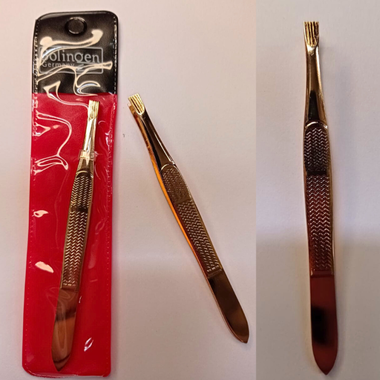 PINÇA SOLINGEN DOURADA PONTA RETA