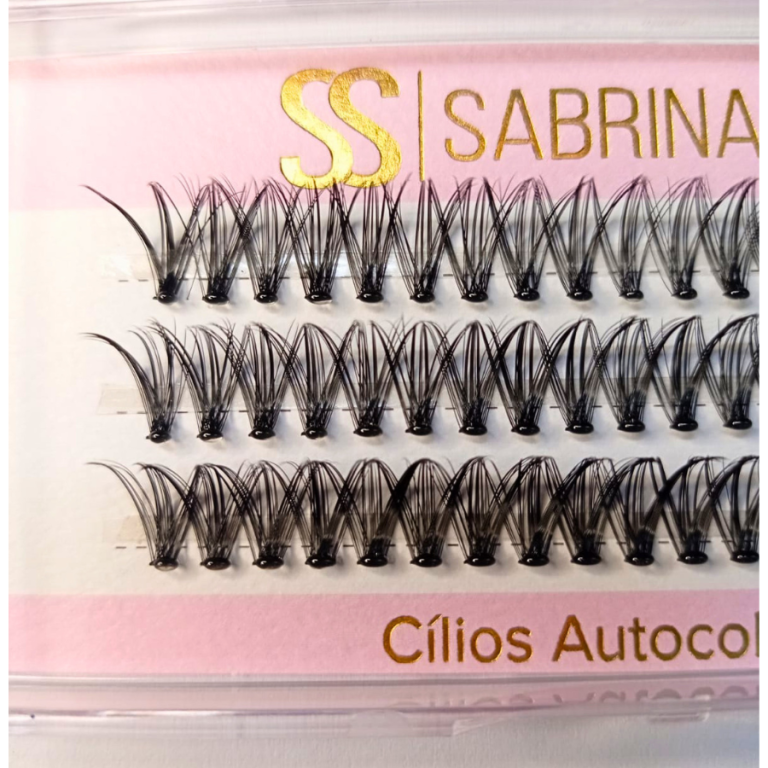 CARTELA DE CÍLIOS TUFINHOS AUTOCOLANTE 30P 12MM 0.08D SABRINA SATO