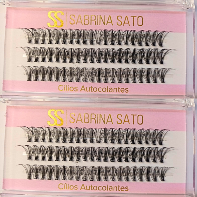 CARTELA DE CÍLIOS TUFINHOS AUTOCOLANTE 30P 14MM 0.08D SABRINA SATO