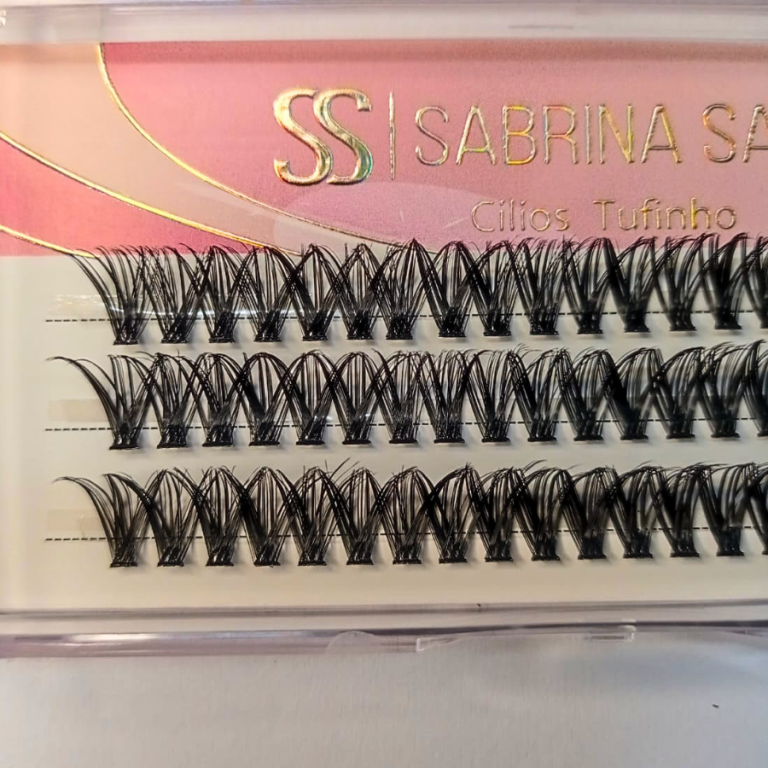 CARTELA DE CÍLIOS TUFINHOS 40P 12MM 0.08D SABRINA SATO