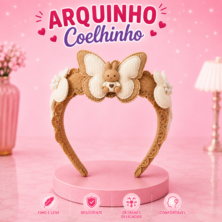 ARQUINHO RENDINHA BORBOLETA/COELHO