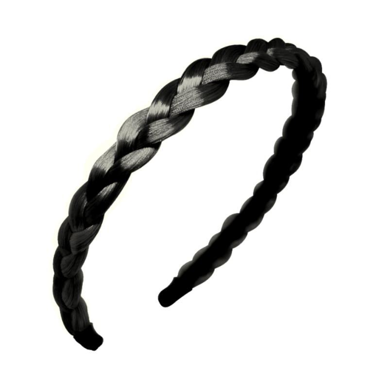 ARQUINHO DE TRANÇA IMITA CABELO PRETO