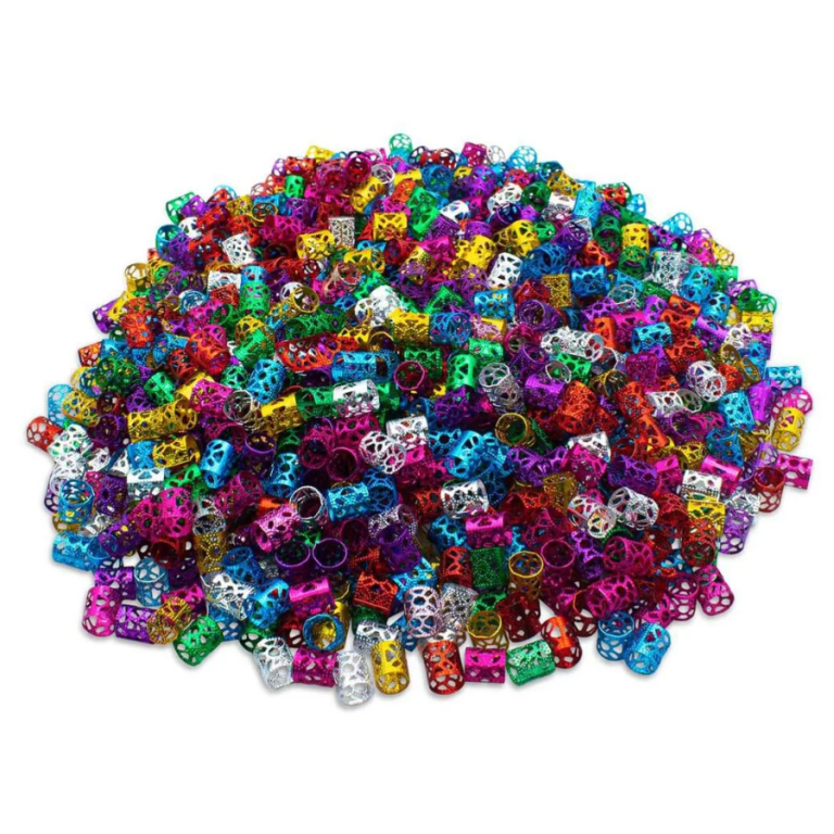 CARTELA ANÉIS COLORIDOS PARA TRANÇA COM 24 KITS COM 15UN