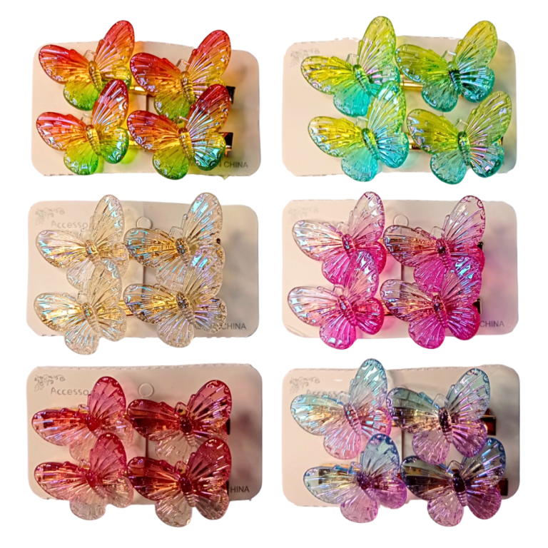 CARTELA PRESILHA COM 2 UN BORBOLETA GRANDE