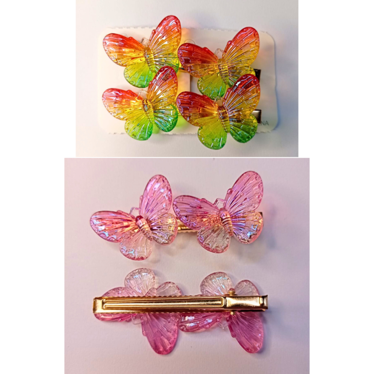 CARTELA PRESILHA COM 2 UN BORBOLETA GRANDE