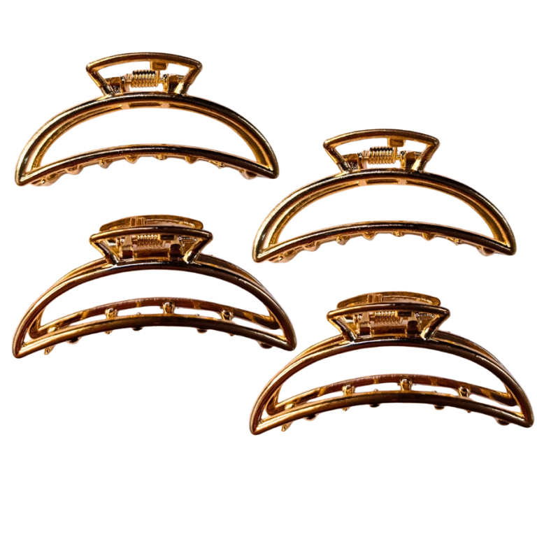 PIRANHA DE METAL BANANA DOURADA 5CM