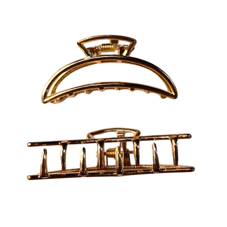 PIRANHA DE METAL BANANA DOURADA 5CM