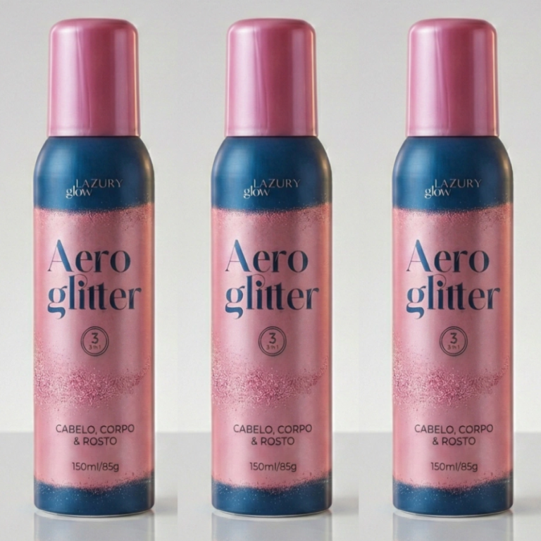SPRAY AERO GLITTER ROSÊ LAZURY GLOW 150 ML