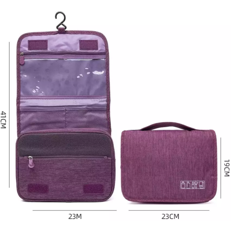 BOLSA ORGANIZADORA COM DIVISÓRIAS E GANCHO