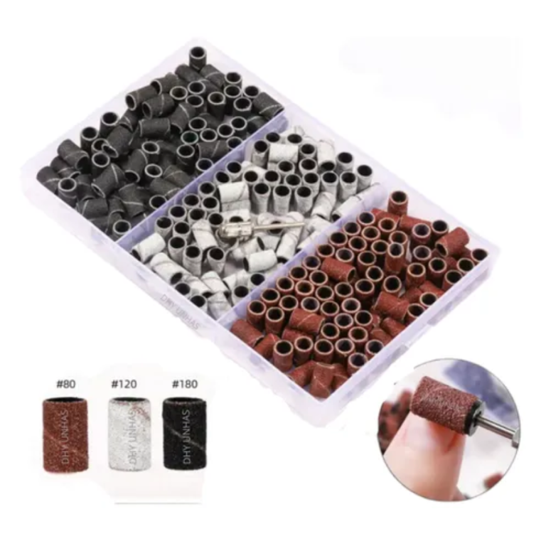REFIL DE LIXA MANDRIL KIT MIX 80/120/180 COM 210 UN