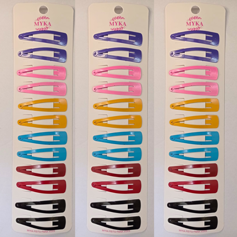 CARTELA TIC TAC COM 12 UN METAL COLORIDO 6 CM
