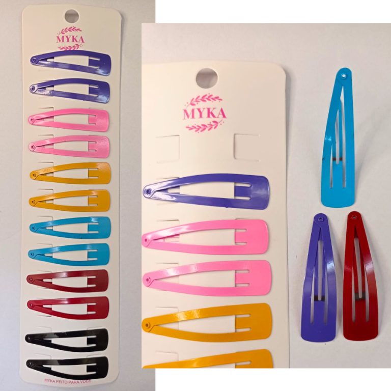 CARTELA TIC TAC COM 12 UN METAL COLORIDO 6 CM