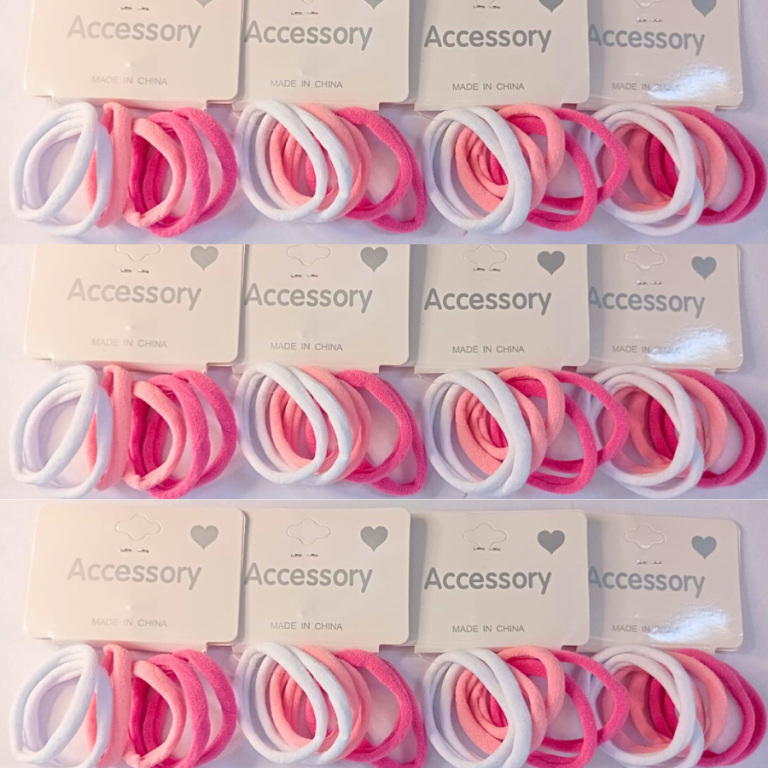PACOTE BUCHINHA ACCESSORY ROSA,BRANCO COM 12 KITS COM 6 UN