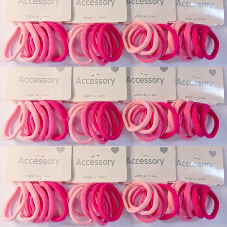 PACOTE BUCHINHA ACCESSORY TONS ROSA COM 12 KITS COM 6 UN